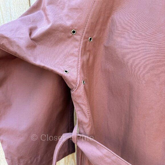 Caron Callahan Sarafina Trench Coat Claret Maroon One Size Small Medium‎ Large - Picture 11 of 16